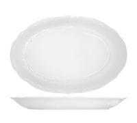 Salzburg White Oval Porcelain Plate 35 Cm Seltmann