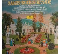 Salzburger Serenade. Mozart Divertimento 1, 2, Serenade 7, 9, Leopold Mozart Sinfonia Burlesca, Sinfonia D-dur, Michael Haydn Konzert f?r Trompete und Orchester. 2 Vinyl LP. [Vinyl] Folfgang Mozart, Leopold Mozart, Michael Haydn.; Karajan, B?hm, Andre. an