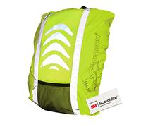 Salzmann 3M Reflective Rucksack Cover, Backpack Cover, Bag Rain Cover, High Visibility, Waterproof, Rainproof, ideal for Cycling and Running