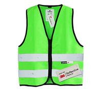 Salzmann Children's High Visibility Vest | Kids Safety Vest | Ages 1-18 | Made with 3M Reflective Material | Hi Vis Vest for Kids | Zip Fastening | Yellow, Orange, Green, Pink