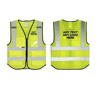 Salzmann Custom Printed Hi Vis Reflective Vest | Mesh Safety Vest with Zip