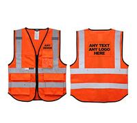 Salzmann Custom Printed Hi Vis Reflective Vest | Mesh Safety Vest with Zip