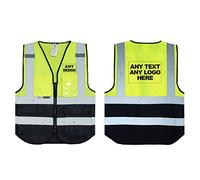 Salzmann Custom Printed Hi Vis Reflective Vest | Safety Vest with Zip