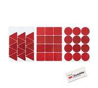 Salzmann Diamond Grade Hi-Vis Reflective Stickers | Waterproof All-Weather Outdoor Safety Sticker Decals | Yellow, Orange, Red or White | Made with 3M Reflective Material