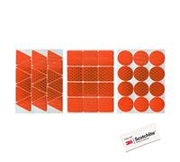 Salzmann Diamond Grade Hi-Vis Reflective Stickers | Waterproof All-Weather Outdoor Safety Sticker Decals | Yellow, Orange, Red or White | Made with 3M Reflective Material