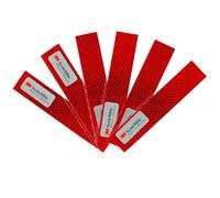 Salzmann Diamond Grade Hi-Vis Reflective Stickers | Waterproof All-Weather Outdoor Safety Sticker Decals | Pack of 6 | Yellow, Orange, Red or White | Made with 3M Reflective Material