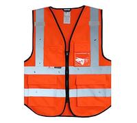 Salzmann Hi Vis Safety Vest | 5 Colours & 5 Sizes | Unisex High Visibility Reflective Vest | Made with 3M Reflective Material