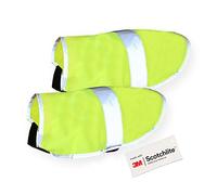 Salzmann Reflective Dog Coat - High Visibility Jacket with adjustable straps for dogs Made with 3M Scotchlite - Set of 3