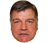 Sam Allardyce (Brown Hair) Celebrity Mask, Flat Card Face, Fancy Dress Mask