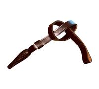 Sam Browne Sword Knot - Brown Genuine Leather - Military & Ceremonial Dress Accessory - Handcrafted Durable Leather Strap for Swords, Sabers, Police, Military & Reenactment Uniforms