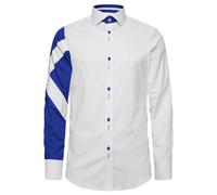 Sam Caan® Men's Slim Fit Scottish Flag Shirt Dress Casual Long Sleeve Formal Saltire St Andrew's Cross Shirts