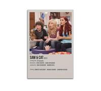 Sam & Cat Poster Room Decor Aesthetic Poster Artistic Poster for Bedroom Living Room Walls 20x30inch(50x75cm) Unframe-Style