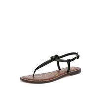 Sam Edelman Flat Thong Sandals for Women - Gigi Medium Fit Black Leather UK 6