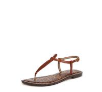Sam Edelman Flat Thong Sandals for Women - Gigi Medium Fit Brown Leather UK 5