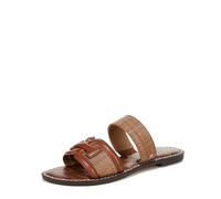 Sam Edelman Gabi Flat Slide Sandal Shoes for Women - Medium Fit Tan Brown UK 4