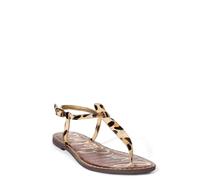 Sam Edelman Gigi Leopard Nude Leather Ankle Strap Sandal Women's 5-12/ NEW