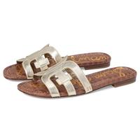 Sam Edelman Flat Sandal Shoes for Women - Bay Medium Fit Gold UK 3