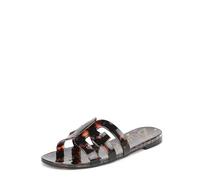 Sam Edelman Women's Bay Jelly Flat Slide Sandals, Tortoise Jelly, Medium Fit, UK 3.5