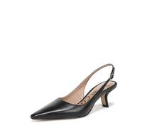 Sam Edelman Women's Bianka Sling Slingback Heels, Black Leather, Medium Fit, UK 5