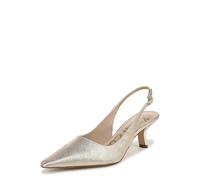 Sam Edelman Women's Bianka Sling Slingback Heels, Gold Leaf Leather, Medium Fit, UK 9