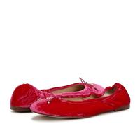Sam Edelman Women's Felicia Ballet Flat, Pink Topaz Velvet, 6.5 UK