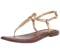 Sam Edelman Women's Gigi Flat Sandal, Amber Gold, 5.5 UK