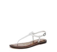 Sam Edelman Women's Gigi Flat Sandal, Bright White Leather, 7.5 UK