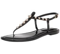 Sam Edelman Womens Gigi Signet Thong Sandal, Black, 7.5 UK