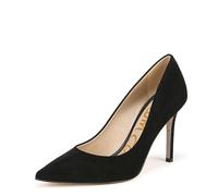 Sam Edelman Women's Hazel Heeled Dress Pumps, Black Suede, Medium Fit, UK 8