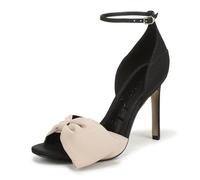 Sam Edelman Women's Ida Heeled Sandal, Black/Honey Sand, 5