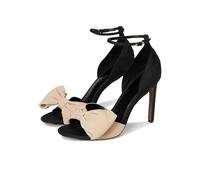Sam Edelman Women's Ida Heeled Sandal, Black/Honey Sand, 6.5 UK