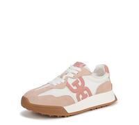 Sam Edelman Women's Langley Sneaker, White/Warm Blush/Washed Coral, 6.5 UK