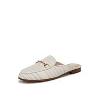 Sam Edelman Womens LinnieBallet Flat, White/Natural Striped Linen, 5.5