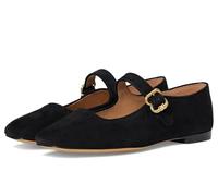 Sam Edelman Women's Michaela Mary Jane Flat, Black Suede, 12