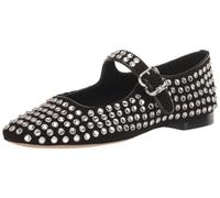 Sam Edelman Women's Michaela Mary Jane Flat, Black Suede Gem, 7.5 UK