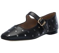 Sam Edelman Women's Michaela Stud Mary Jane Flat, Black Leather, 7 UK