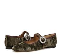 Sam Edelman Women's Michaela Mary Jane Flat, Winter Moss Crystal, 8.5 UK