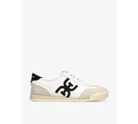 Sam Edelman Womens Sam Edelman Ivey Leather and Suede Low-Top Trainers White Eur 36 / 3 UK Women