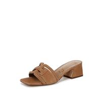 Sam Edelman Women's Waylon Heeled Slide Sandals, Cyprus Tan Suede, Medium Fit, UK 5