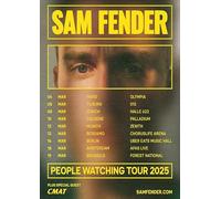 Sam Fender Europe Tour 2025 A3 A4 Print Poster Wall Art Home Decor Album Gift Present Photo Living Room Dining Room Bedroom Hall Loft Office Unframed Concert Live (A4)