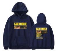 Sam Fender Merch Hoodie Women Man Unisex Fashion Long Sleeved Pullover Sweatshirts Printed Oversized Hoodies Streetwear XS~4XL-blue||m
