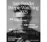 Sam Fender People Watching UK Tour 2025 A3 A4 Print Poster Wall Art Home Decor Album Gift Present Photo Living Room Dining Room Bedroom Unframed Concert Tour Gig (A4)