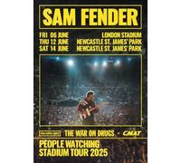 Sam Fender People Watching UK Tour 2025 A3 A4 Print Poster Wall Art Home Decor Album Gift Present Photo Living Room Dining Room Bedroom Unframed Concert Tour (A3)