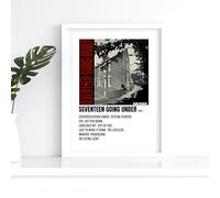 Sam Fender Seventeen going under Tracklist White Retro Album Music A3 Wall Art Print - Unframed Poster Concert Festival Glossy Artwork Unique Home Décor Gift Bedroom Mancave