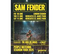Sam Fender St James Pk 2025 A3 A4 Print Poster Wall Art Home Decor Album Gift Present Photo Living Room Dining Room Bedroom Hall Loft Office Unframed (A3)