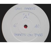 Sam Harris - Harris, Sam Hearts On Fire 12" Tamla Motown TMGT1370 EX 1980s 12 inch, DJ copy. Handwritten white labels.