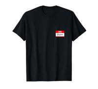 Sam, Hello My Name is Name Tag, Badge Value Graphic T-Shirt, Men, Black, XL