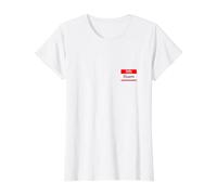 Sam, Hello My Name is Name Tag, Badge Value Graphic T-Shirt, Women, White, S