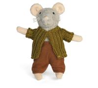 Sam & Julia - Cuddly Toy Mouse Sam's Father - The Original from the Popular Children's Book Series - 1/12 Size for Standard Dollhouse - Contains: 1 Soft Toy Mouse 12 cm - for Children of All Ages