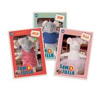Sam, Julia & Ella Plush Bundle - The Original Characters from The Popular Children's Book Range - 1/12 Size for Standard Dollhouse - Contains: 3 Soft Toy Mice 12cm